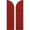 Ekena Millwork Americraft 4-Board (2 Batten) Wood Joined Board-n-Batten Shutters w/ Arch Top, ARW101BQ414X77BRH, PR ARW101BQ414X77BRH - alternate 1